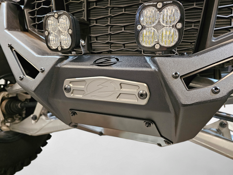 Elektric Offroad Designs UTV Winch Fairlead Cover Plate | Gun Metal www.elektricoffroad.com