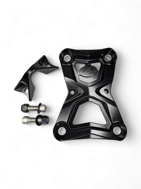 2022-2026 Polaris RZR Turbo R/Pro R Radius Rod Plate with Tow Hook Black www.elektricoffroad.com