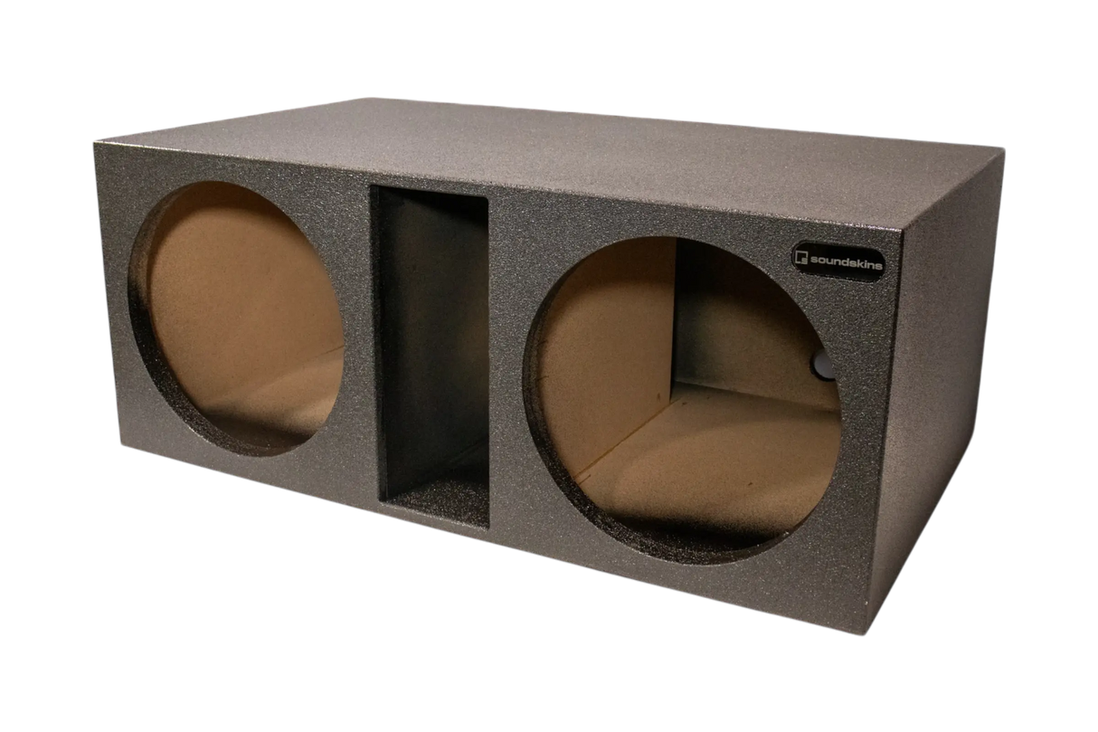 SoundSkins Enclosures | Universal Dual 15" Ported Front FIre XL SPL - Premium USA Made Subwoofer Box with Bed Liner Spray Finish SoundSkins Global