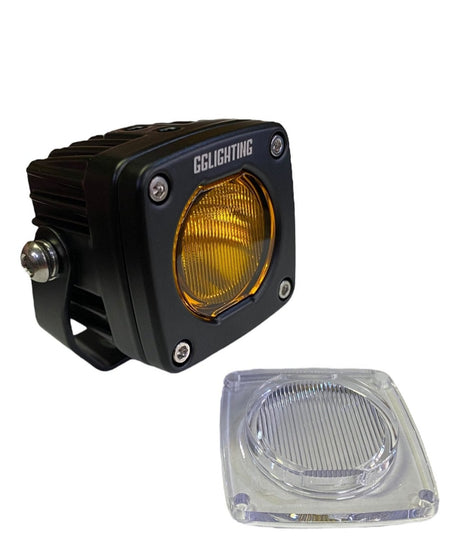 GP5 Single LED Pod Light Amber + Free Clear Lens GGLighting