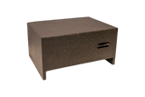 SoundSkins Enclosures | Single 8" Sealed Universal Truck Downfire - Premium USA Made Subwoofer Box with Bed Liner Spray Finish SoundSkins Global
