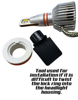 G4-RS 3 Color LED Headlight Bulbs White/Yellow/Amber GGLighting
