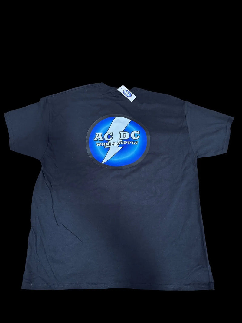 AcdcWire Official 2024 Adult Ultra Cotton 6 oz. T-Shirt BLACK AC/DC WIRE AND SUPPLY