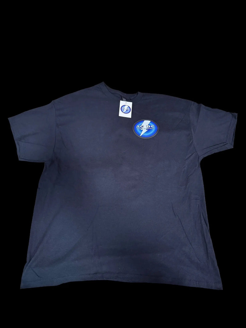 AcdcWire Official 2024 Adult Ultra Cotton 6 oz. T-Shirt BLACK AC/DC WIRE AND SUPPLY