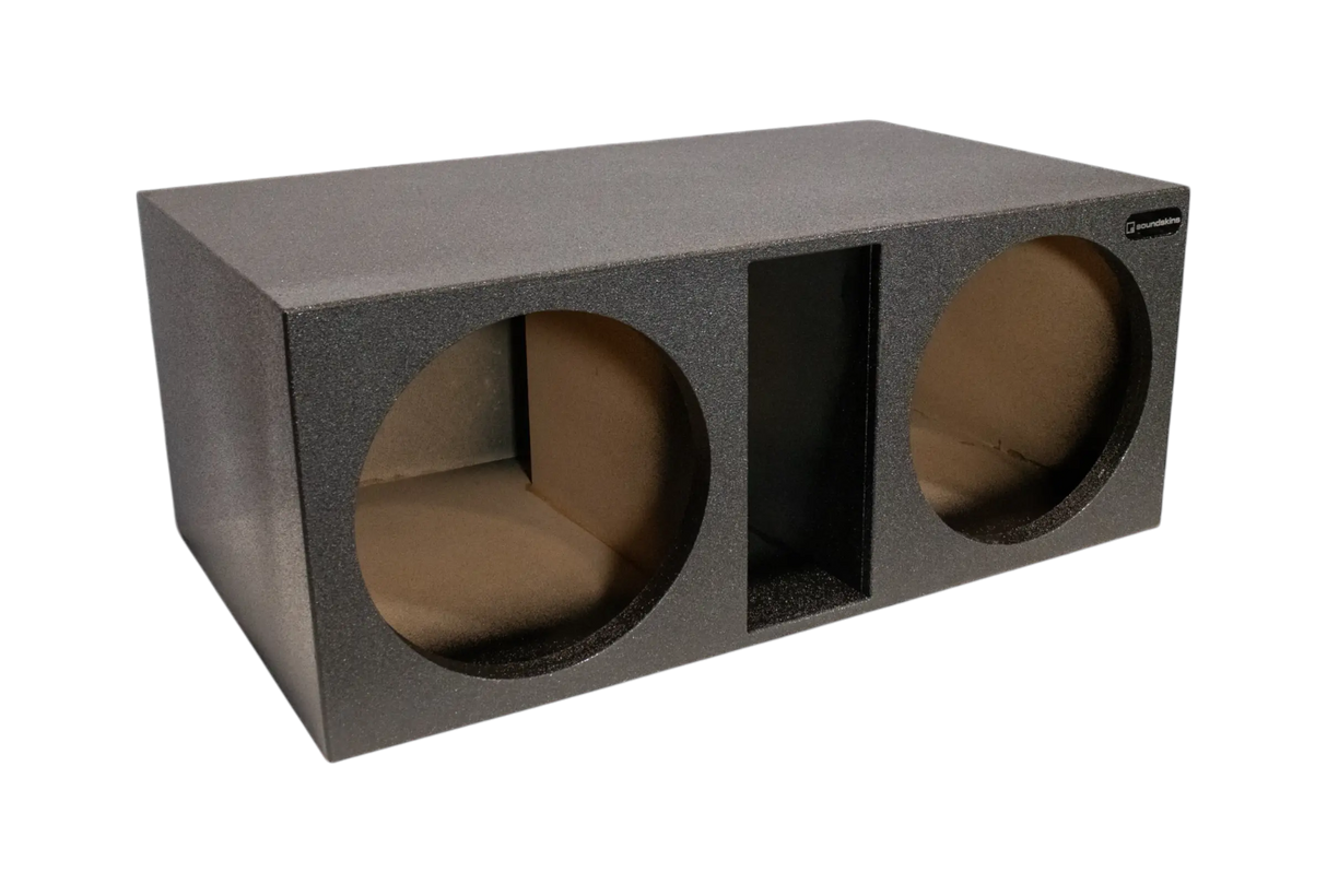 SoundSkins Enclosures | Universal Dual 15" Ported Front FIre XL SPL - Premium USA Made Subwoofer Box with Bed Liner Spray Finish SoundSkins Global