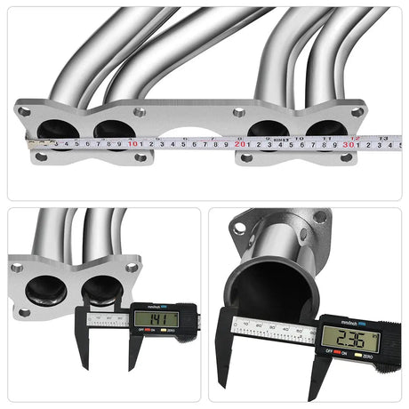 Exhaust Headers for 1990-1995 Nissan Hardbody D21 Pickup 2.4L 4WD Flashark