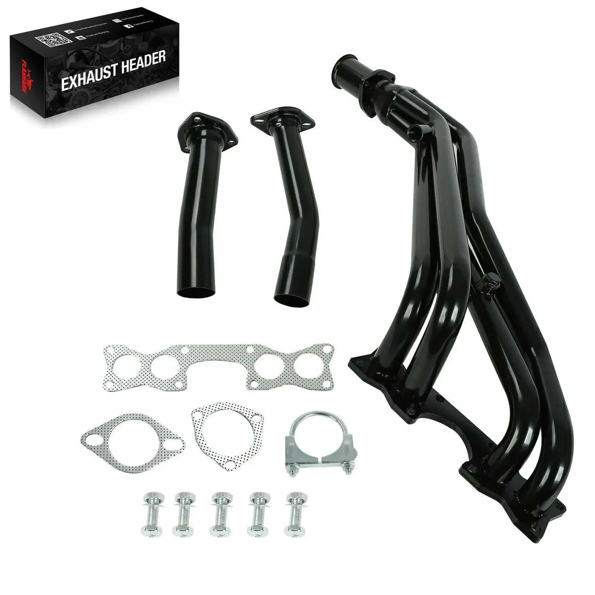 Exhaust Headers for 1990-1995 Nissan Hardbody D21 Pickup 2.4L 4WD Flashark