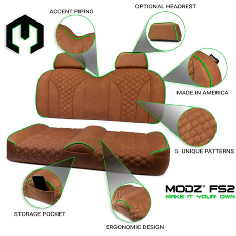MODZ FS2 Custom Front Seat - Rust Base