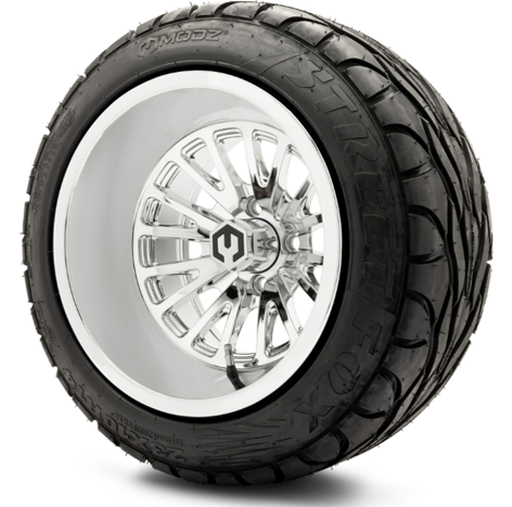 Modz Assassin 14X10 Chrome with Modz Steet Fox 23X10-14