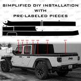 Vinyl Fox Upper Wrap-Around Stripe Vinyl Kit | '20- Current Jeep JT Gladiator