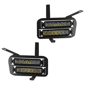 Dual Wide 8" LED Headlights for Honda Pioneer 700 Vessel Powersports