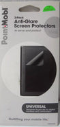 PointMobl 3-Pack Universal Anti-Glare Screen Protectors TekShack