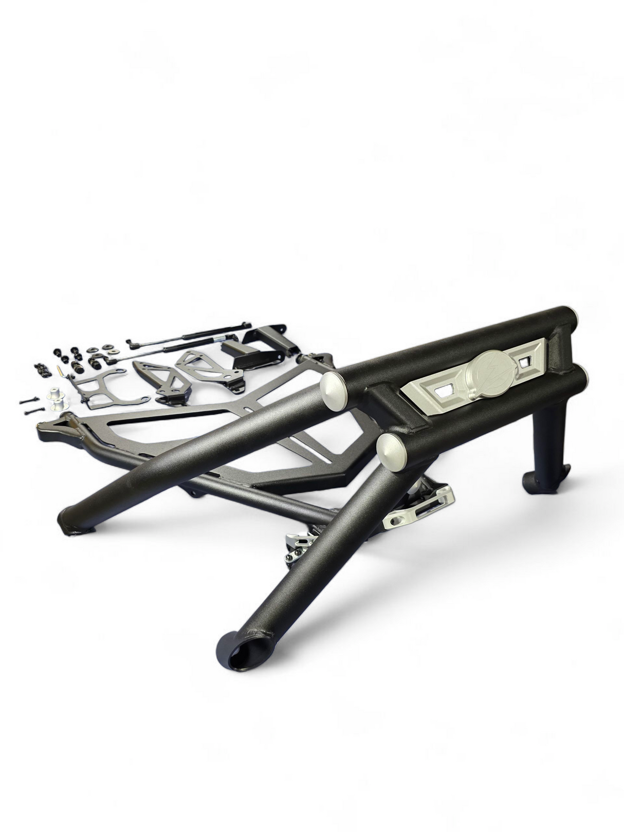 2022+ Polaris RZR Pro R Amp Rear Tire Rack Rear Bumper Combo www.elektricoffroad.com
