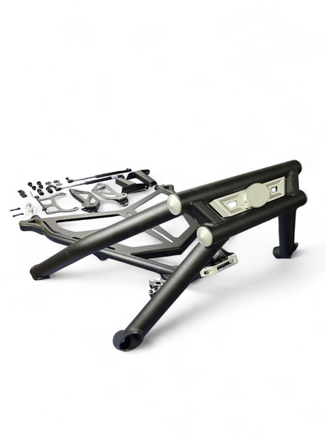 2022+ Polaris RZR Pro R Amp Rear Tire Rack Rear Bumper Combo www.elektricoffroad.com