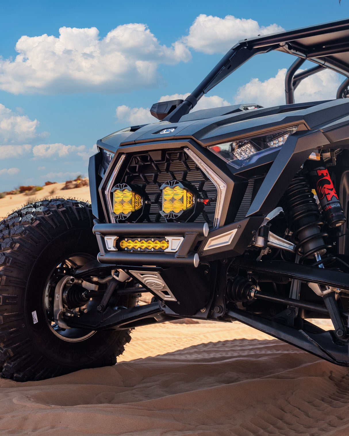 2022 + Polaris Pro R, Pro S, Turbo R Amp Front Bumper www.elektricoffroad.com