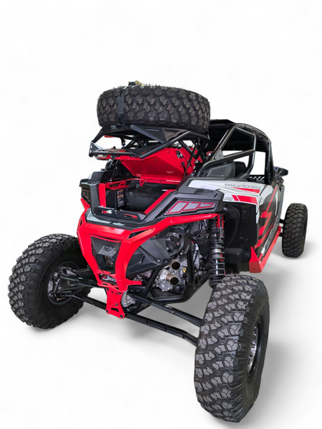 2020+ Polaris RZR Pro XP, 2022+ Pro R/Turbo R, 2025+ Pro R/Pro S Tire Rack www.elektricoffroad.com