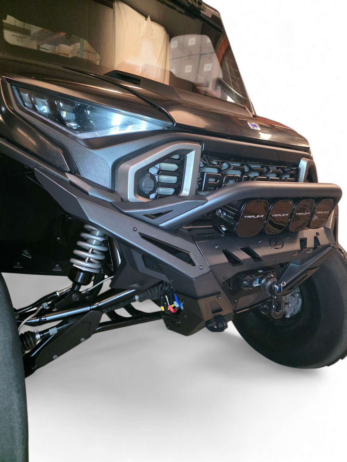 2024+ Polaris Ranger 1500 XD Volt Front Bumper www.elektricoffroad.com