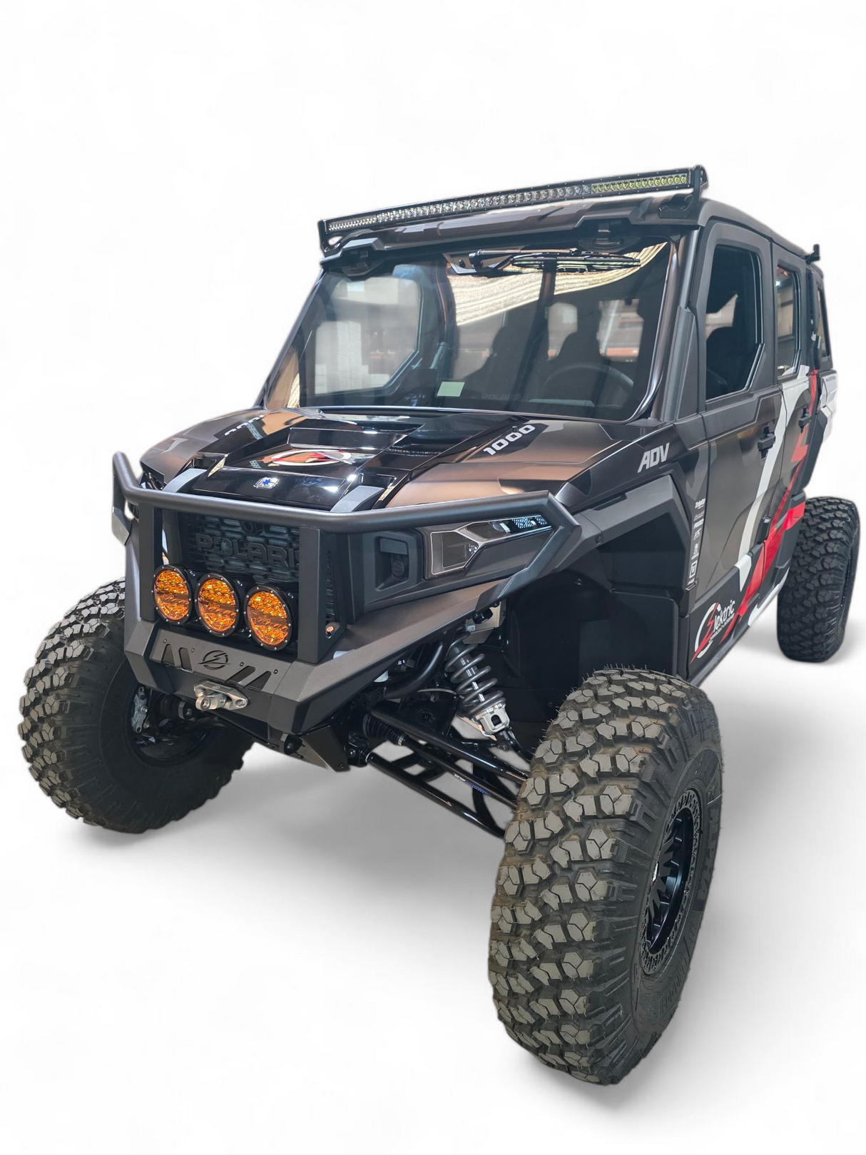 2024+ Polaris Xpedition HDX Front Winch Bumper with Brush Guard www.elektricoffroad.com