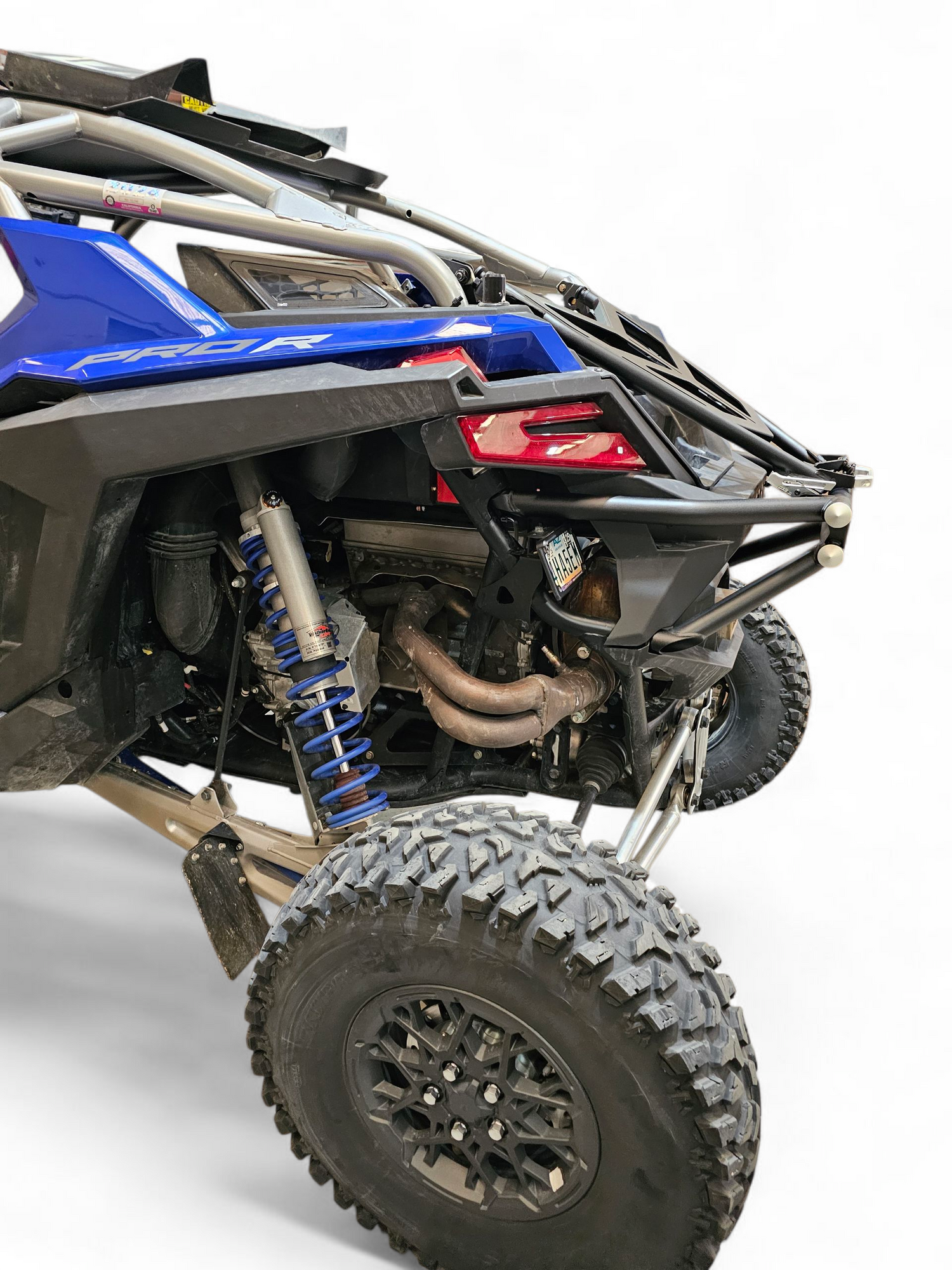 2022+ Polaris RZR Pro R Amp Rear Tire Rack Rear Bumper Combo www.elektricoffroad.com