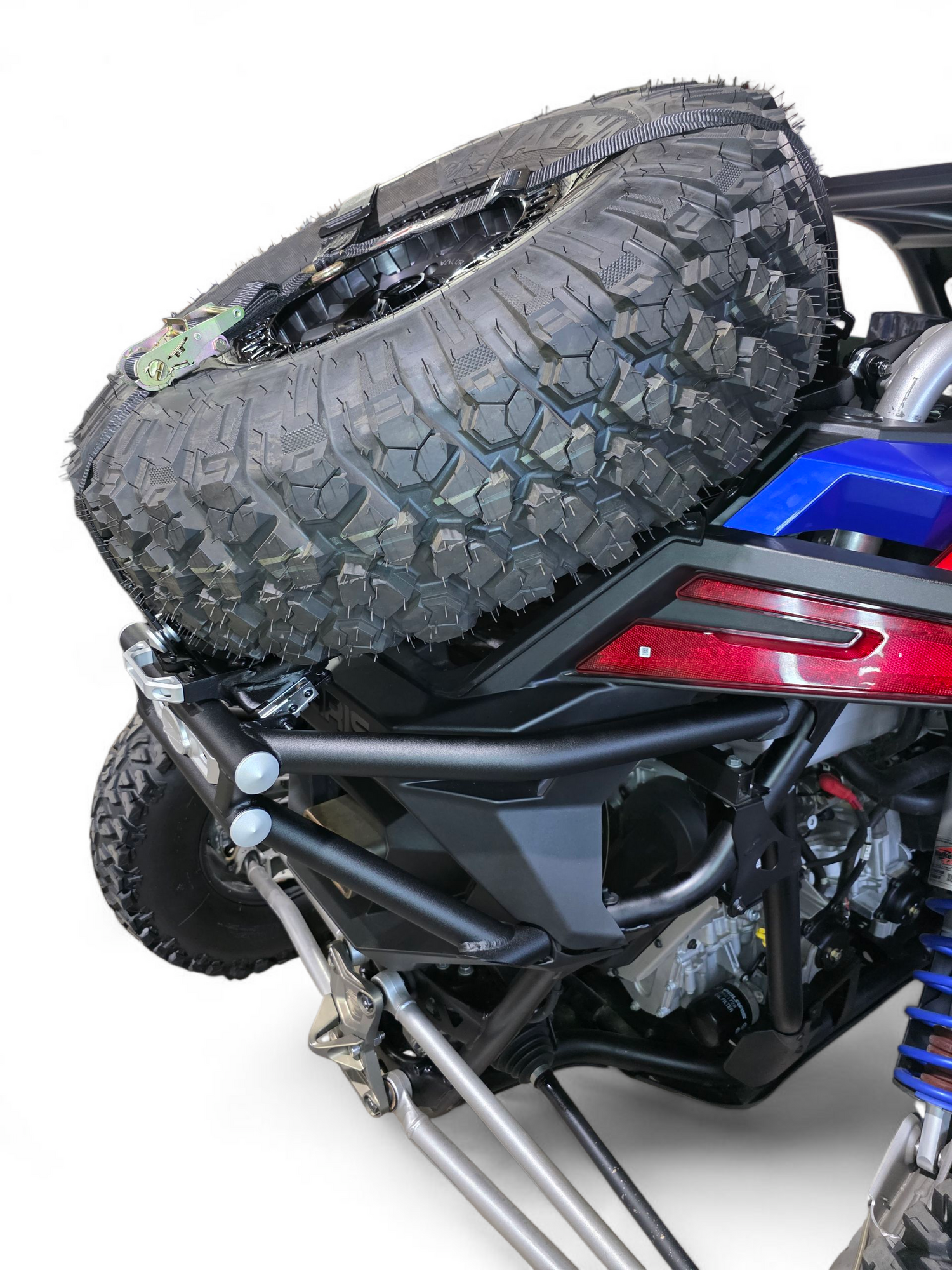 2022+ Polaris RZR Pro R Amp Rear Tire Rack Rear Bumper Combo www.elektricoffroad.com