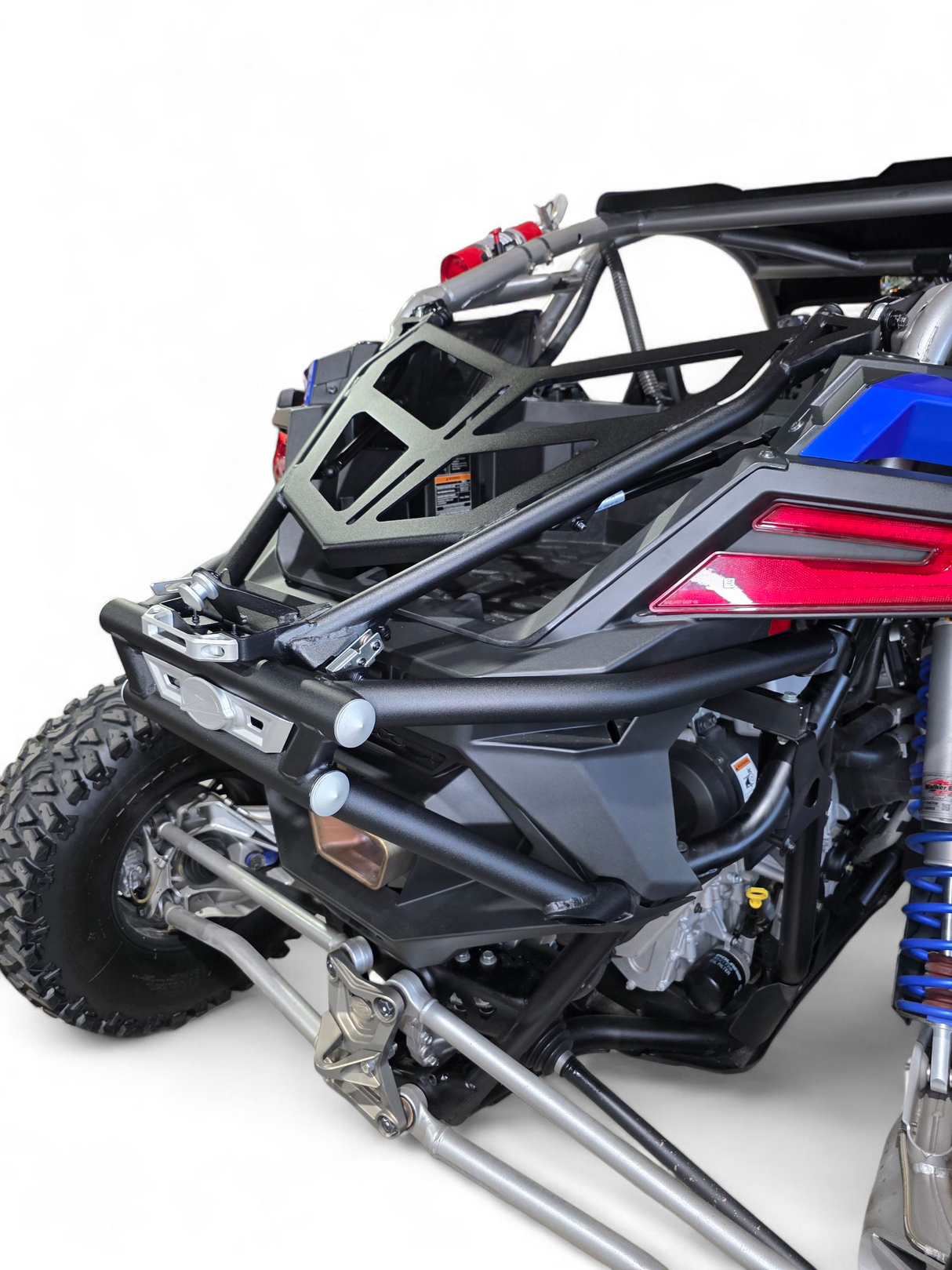 2022+ Polaris RZR Pro R Amp Rear Tire Rack Rear Bumper Combo www.elektricoffroad.com