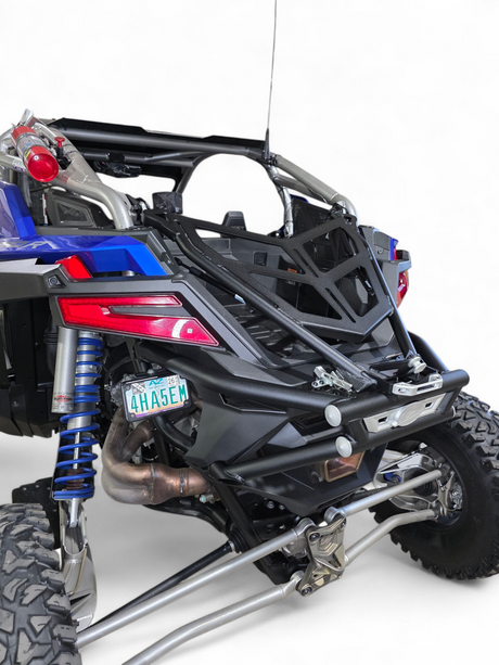 2022+ Polaris RZR Pro R Amp Rear Tire Rack Rear Bumper Combo www.elektricoffroad.com