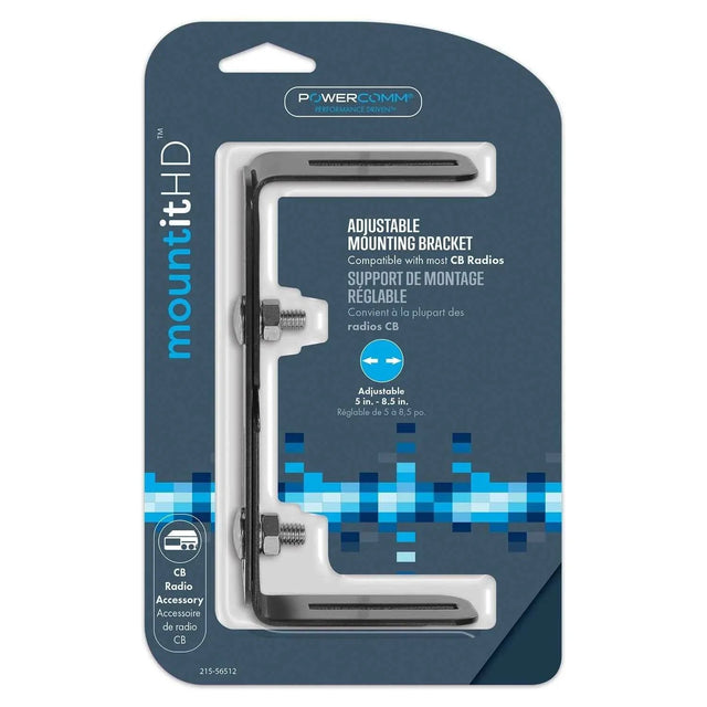 PowerComm CB Mounting Bracket Adjustable 215-56512 TekShack