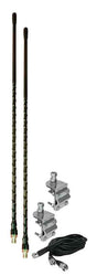 ProComm 2' Dual 3-Way Mirror/Side Mount Antenna Kit HSD995-2B TekShack