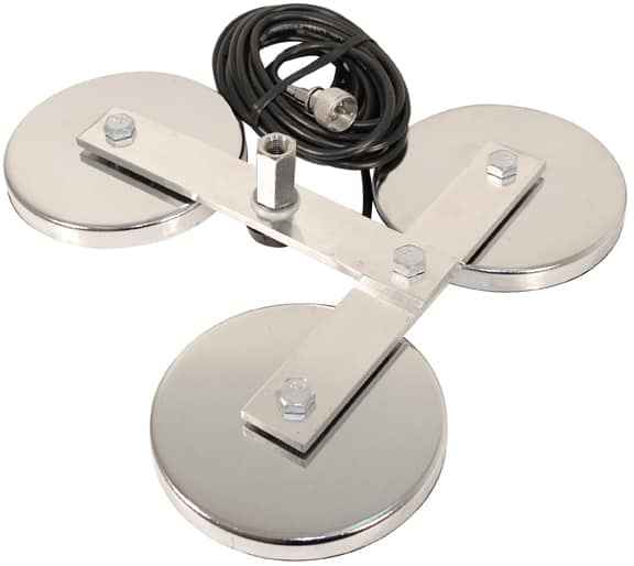 ProComm Heavy Duty 5" Triple Magnet Antenna Mount PCTM5 TekShack