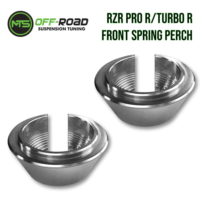 MTS POLARIS RZR PRO R/TURBO R BILLET FRONT SPRING PERCH COLLARS - SET OF 2 MTS Offroad