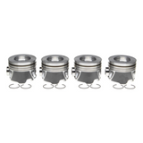 2006-2010 Duramax 6.6L Mahle Set of 4 Pistons w/ Rings Right Bank - .030 (224-3708WR.030)