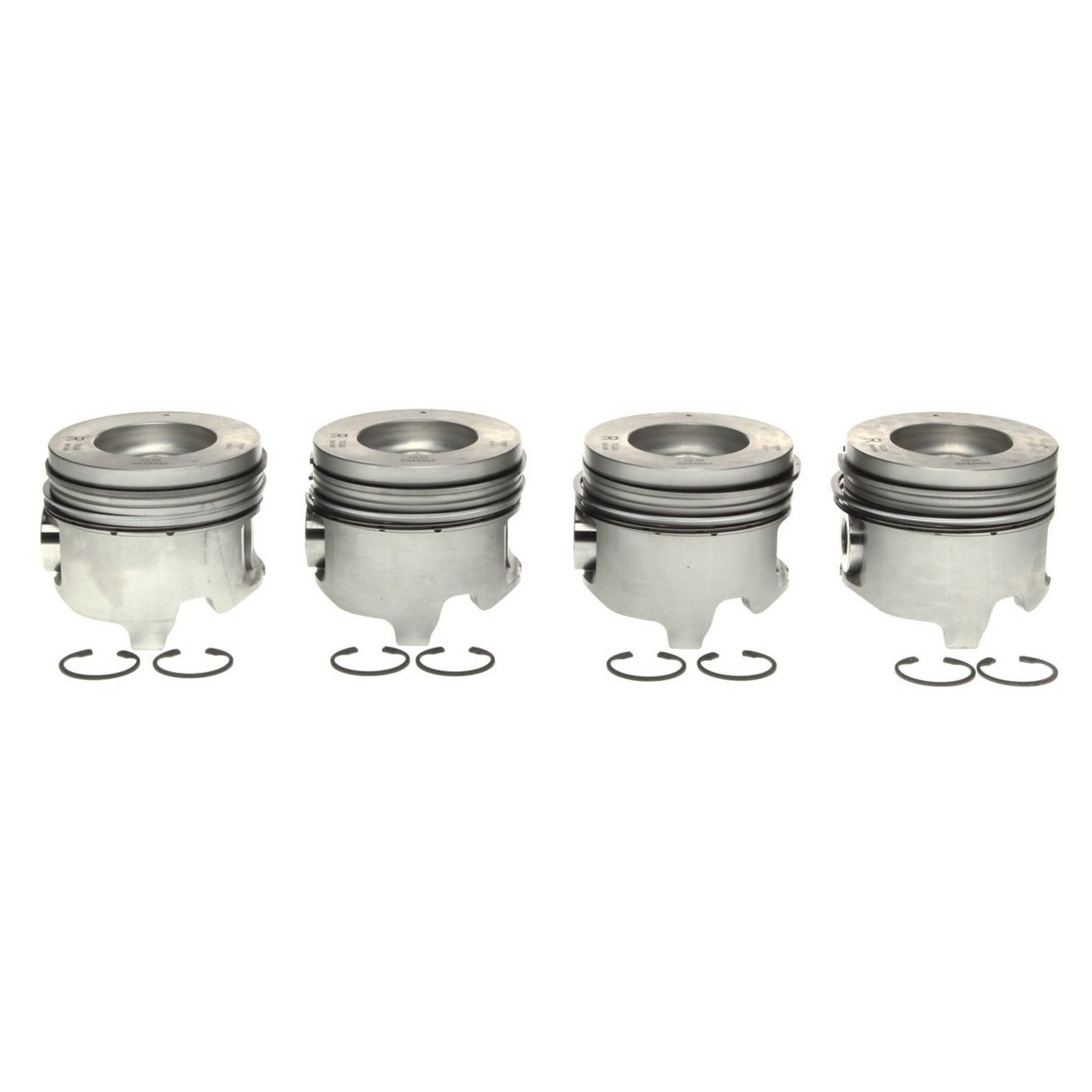 2001-2005 Duramax LB7/LLY Mahle Set of 4 Pistons w/ Rings Right Bank - .030 (224-3452WR.030)