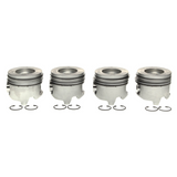 2001-2005 Duramax LB7/LLY Mahle Set of 4 Pistons w/ Rings Right Bank - .030 (224-3452WR.030)
