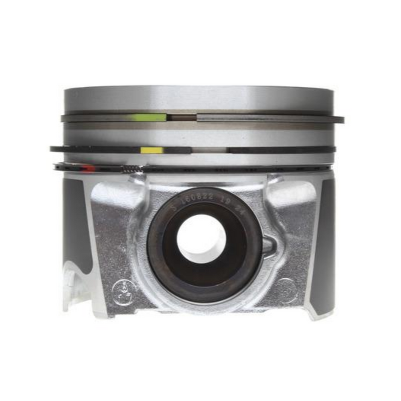 2008-2010 Powerstroke 6.4L Mahle Set of 8 Pistons w/ Rings - Standard - Reduced Compression (224-3953WR)