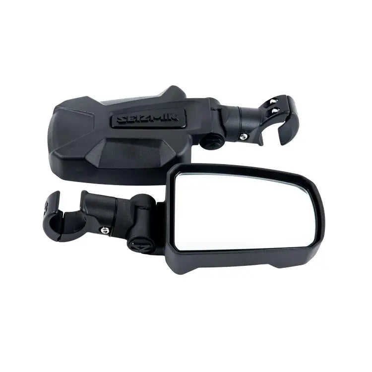 Seizmik 56-18110 Pursuit Side View Mirror pair, cast aluminum, adjustable clamp - main view