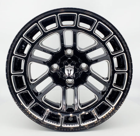 Empire Quest 14x7 Gloss Black Milled Accents