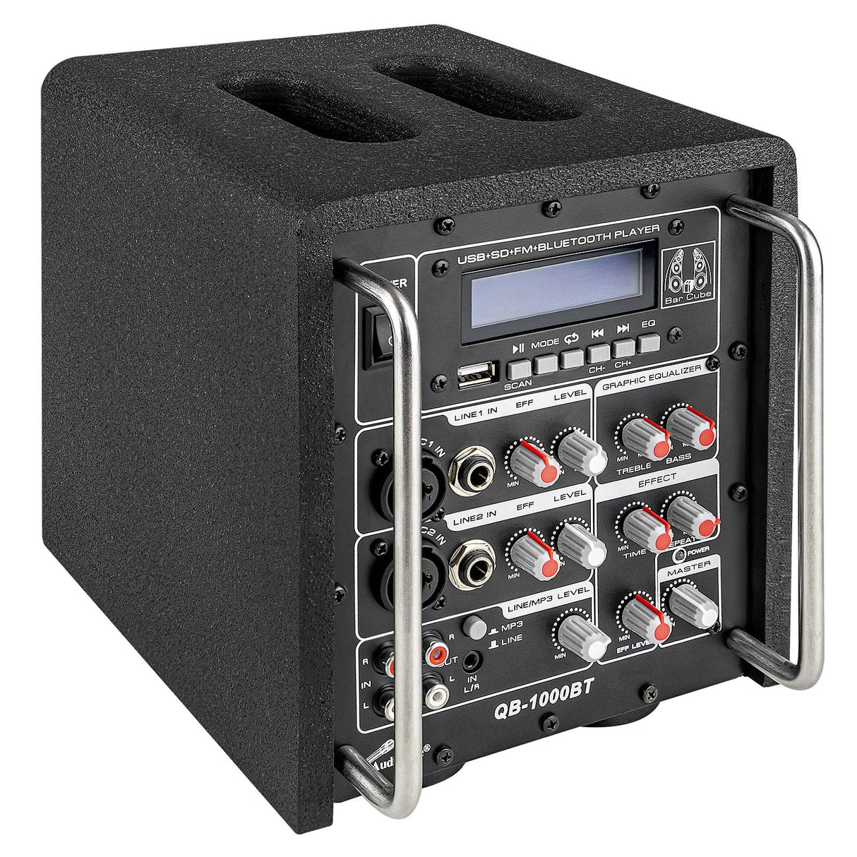 QB-1000BT Bar Cube Power Amplifier Audiopipe