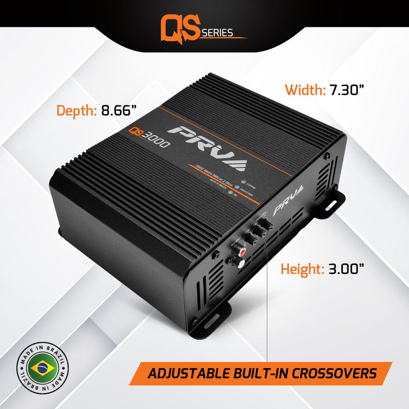 PRV QS3000 2 Ohm Amplifier PRV Audio
