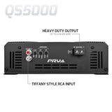 PRV QS5000 1 Ohm Amplifier PRV Audio