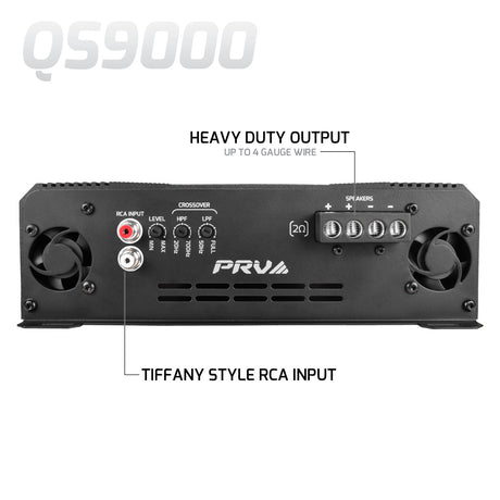 PRV Audio QS9000 2 Ohm 1 Channel Full Range Amplifier