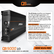 QS9000 1 Ohm - 1 Channel Full Range Amplifier PRV