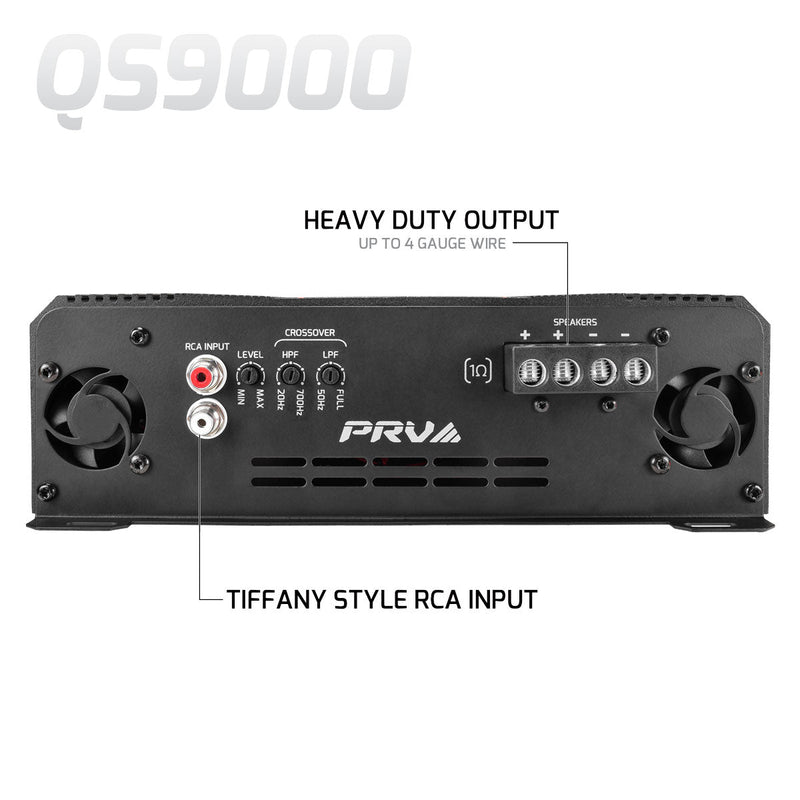 QS9000 1 Ohm - 1 Channel Full Range Amplifier PRV