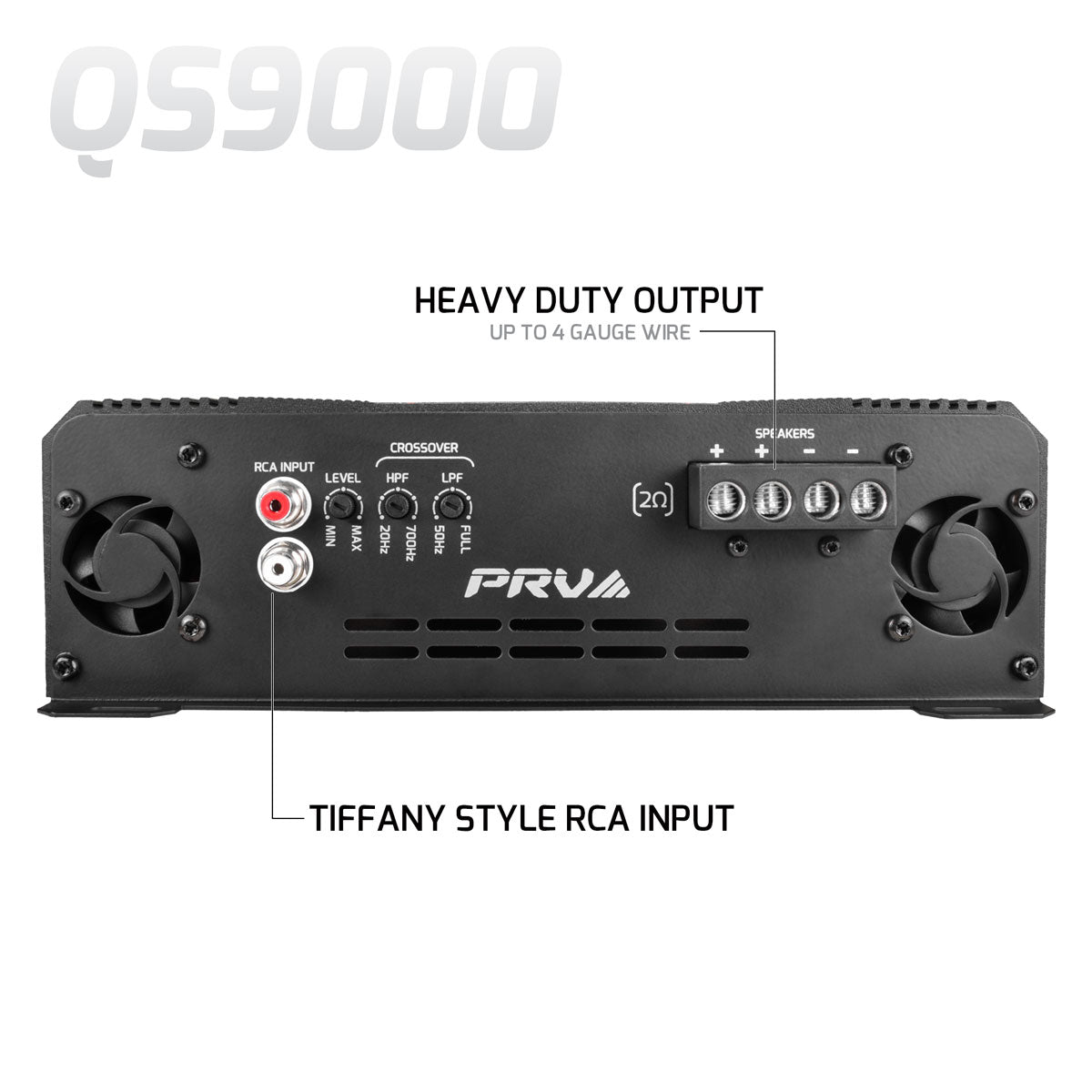 QS9000 2 Ohm - 1 Channel Full Range Amplifier PRV
