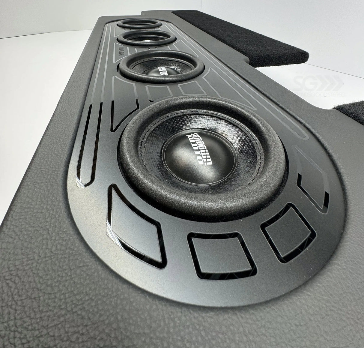 RAM Custom Four 6.5-inch Vented Subwoofer Enclosure for 2019-2023 Dodge RAM including TRX Sounds Good Stereo