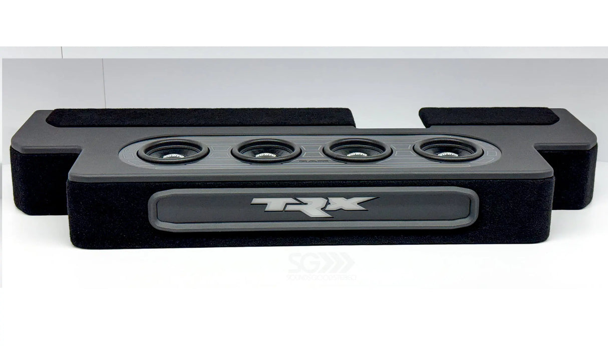 RAM Custom Four 6.5-inch Vented Subwoofer Enclosure for 2019-2023 Dodge RAM including TRX Sounds Good Stereo