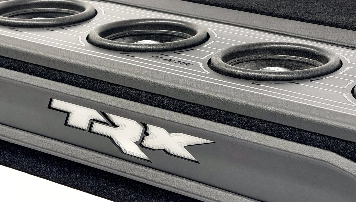 RAM Custom Four 6.5-inch Vented Subwoofer Enclosure for 2019-2023 Dodge RAM including TRX Sounds Good Stereo