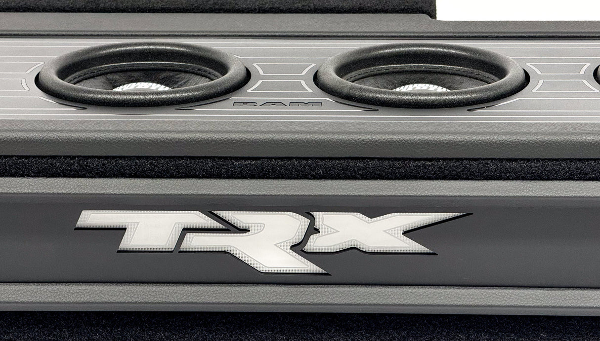 RAM Custom Focal K2 Dual 10-inch Subwoofer Enclosure for 2019-2023 Dodge RAM including TRX Sounds Good Stereo