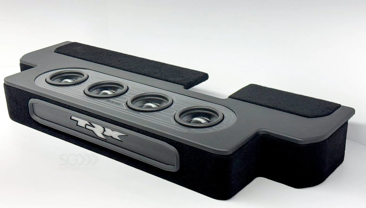 RAM Custom Four 6.5-inch Vented Subwoofer Enclosure for 2019-2023 Dodge RAM including TRX Sounds Good Stereo