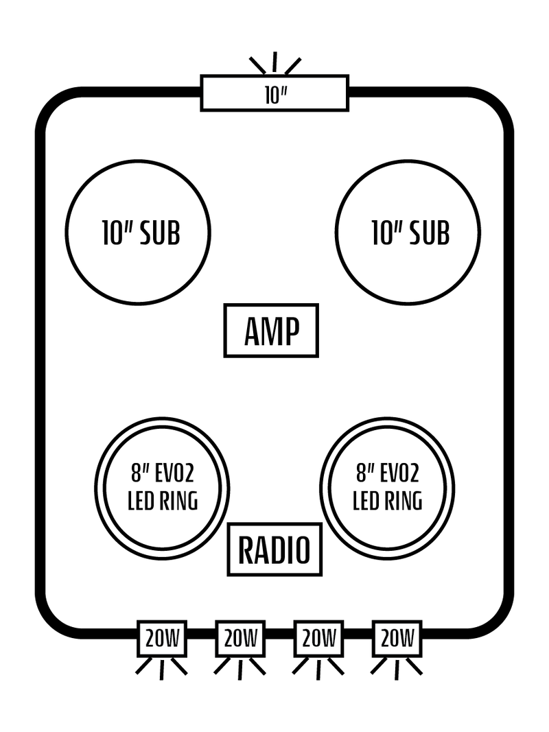 2019+ Polaris Ranger Northstar/Cab XP 1000 / 900 Stereo Tops (2-Door)