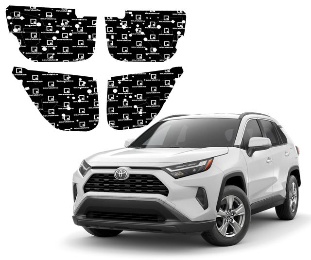 SoundSkins | 2019-2025 Toyota RAV4 4 Door Sound Deadening Vehicle Specific Kit | SSK-RAV44DR | 3 Layers (Acoustic Foam, Foil, Rubber Butyl) SoundSkins Global